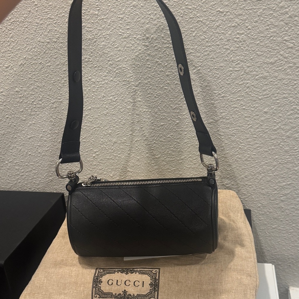 Gucci Black Cylinder Leather Bag